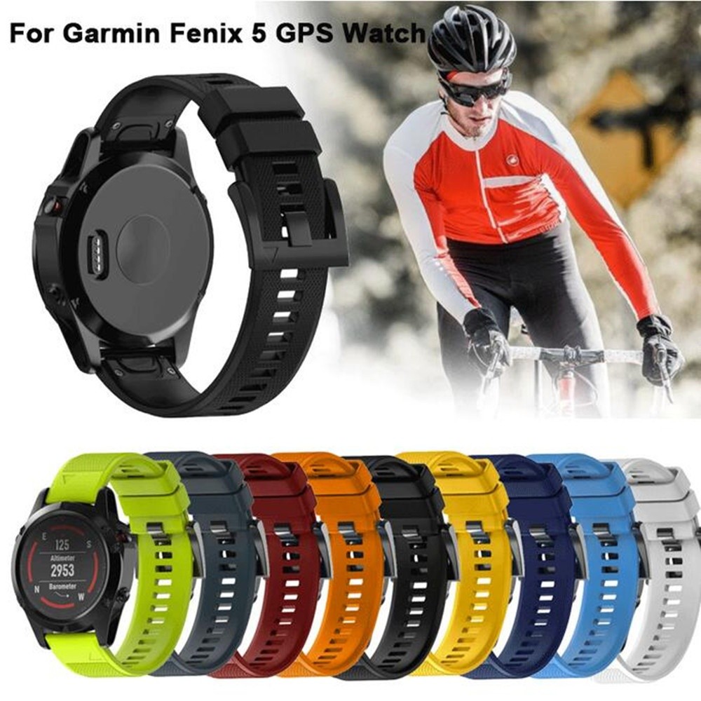 Dây Đeo Silicon Thay Thế Cho Đồng Hồ Thông Minh Garmin Fenix 5x Gps