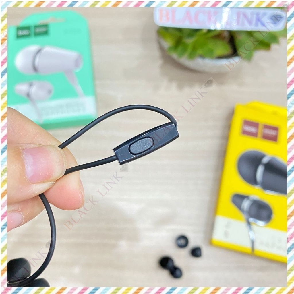 Tai Nghe Chính Hãng HOCO M34 Có Micro Chân Tròn 3.5mm Bass Mạnh Nhét Tai Chống Ồn In Ear Chơi Game Nghe Nhạc Đàm Thoại