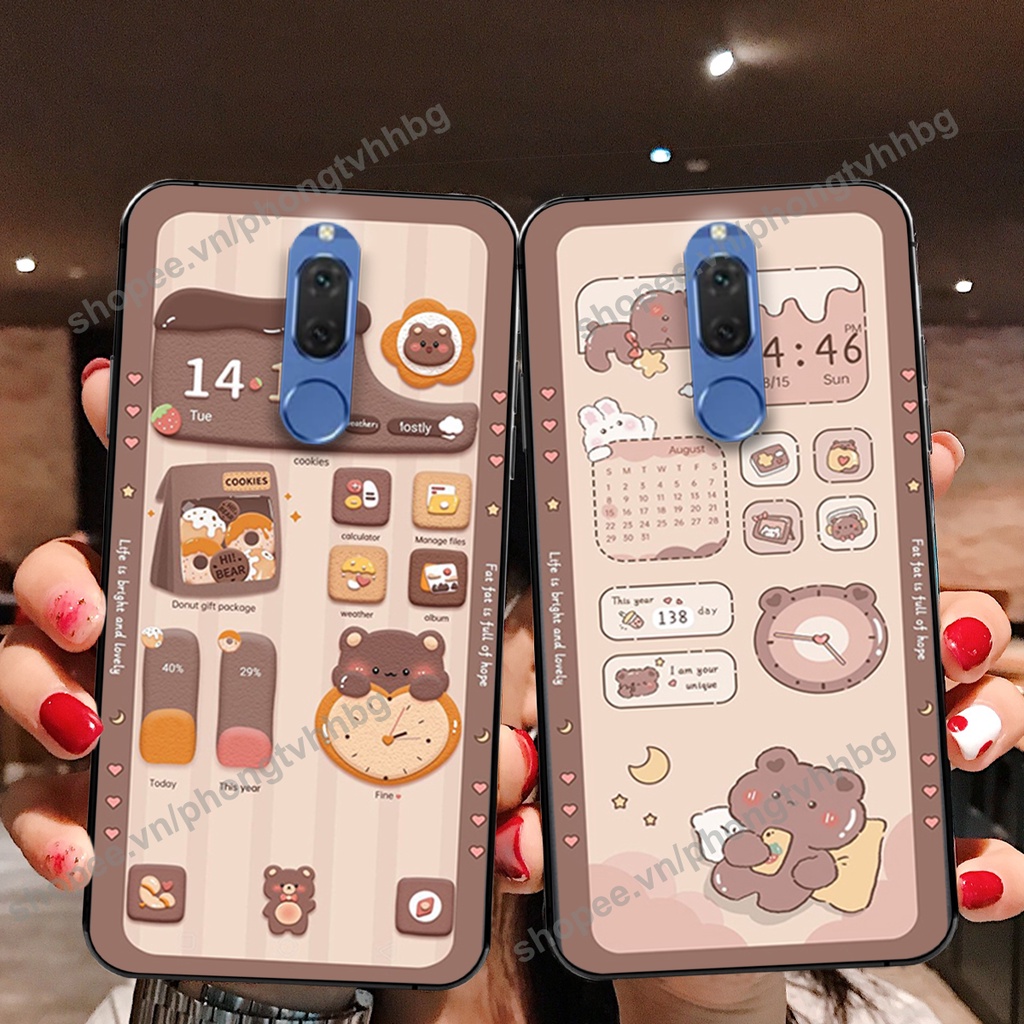 Ốp lưng Huawei Nova 2i gấu,thỏ trắng , đồng hồ dễ thương cute cực đẹp