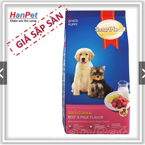 Thức ăn cao cấp cho chó con Smartheart Puppy 400g (Ladiep 215)