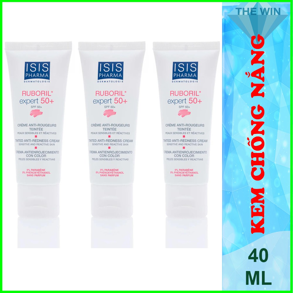 [Bb126]Kem Chống Nắng Cho Da Mụn Ruboril Expert 50+ - ISIS Pharma 40ml Chính Hãng