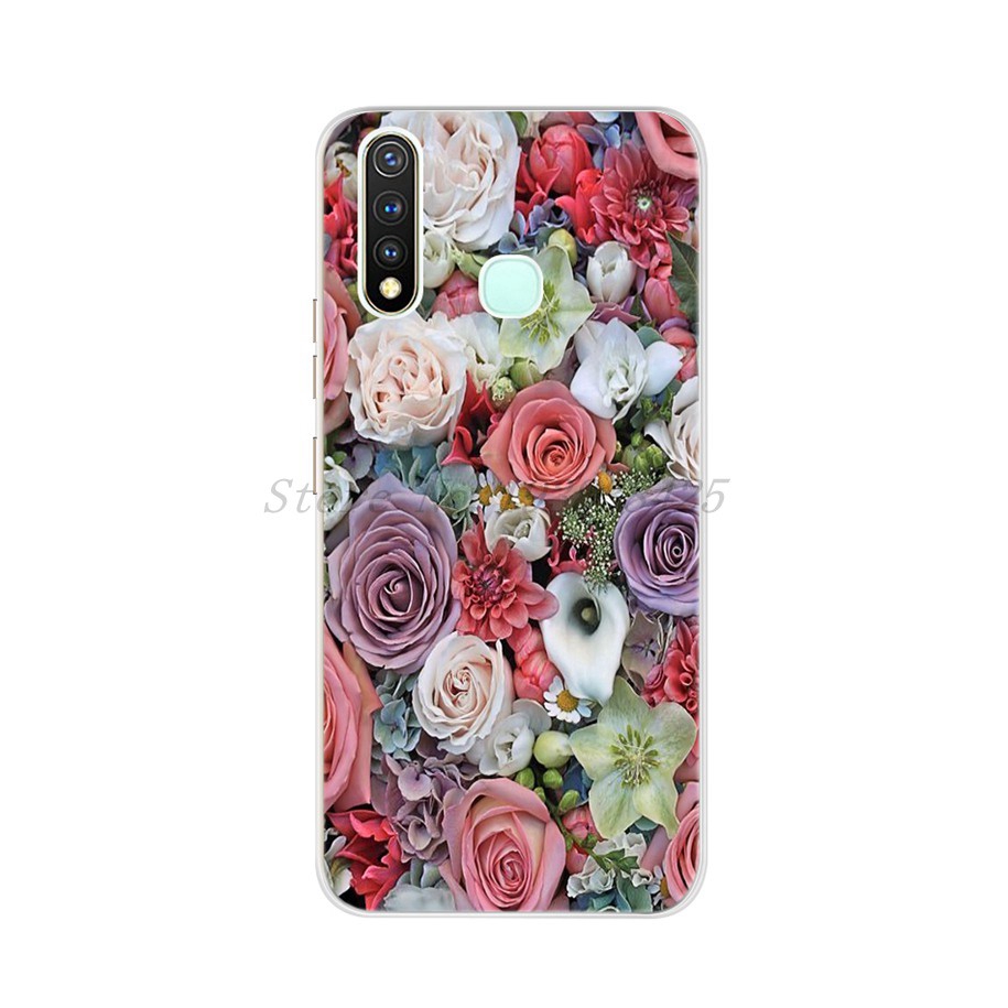 Ốp điện thoại mềm họa tiết bông hoa thời trang cho Vivo Y12 Y15 Y17 Y11  Y19 Y50 Y30 Y81