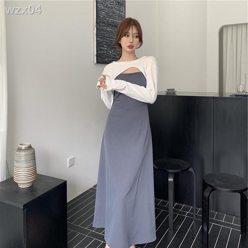 [high quality] Slim Fit thời trang, áo chống nắng kết hợp tất cả các kiểu áo, chít eo, váy dây mỏng gợi cảm