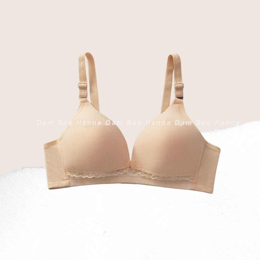 [HANNA] Áo ngực bầu cho con bú áo lót không gọng mút nhẹ giá rẻ vòng lưng rộng cho các bầu thân tròn mặc quả gọn