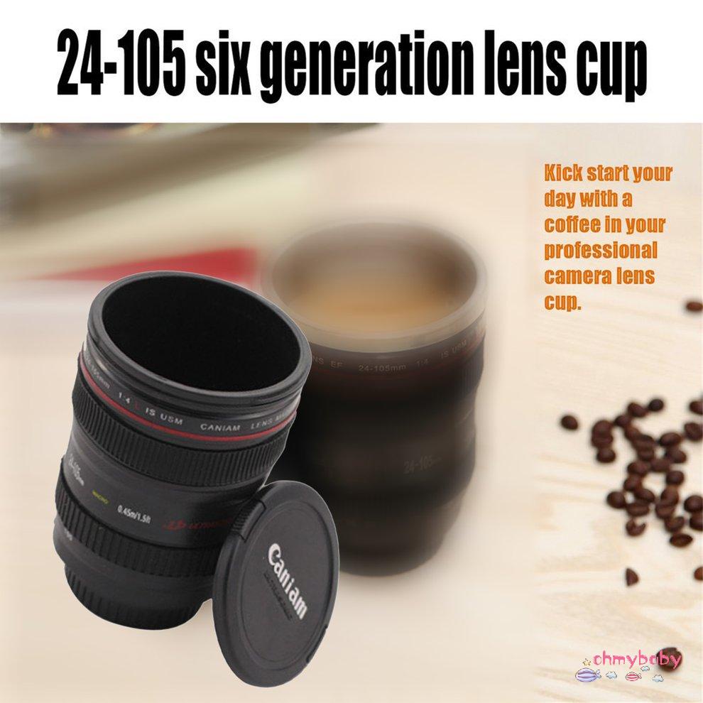 Bình chân không Du lịch Cốc cà phê Cốc nước Trà ống kính Máy ảnh Cốc có nắp đậy [8/24]