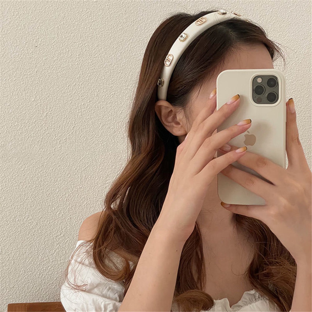 Băng đô cài tóc đính kim cương phong cách retro Pháp