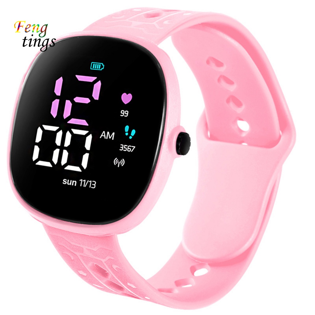 Đồng Hồ Điện Tử Dây Mềm Có Đèn LED Phát Sáng Phong Cách Hàn Quốc M12