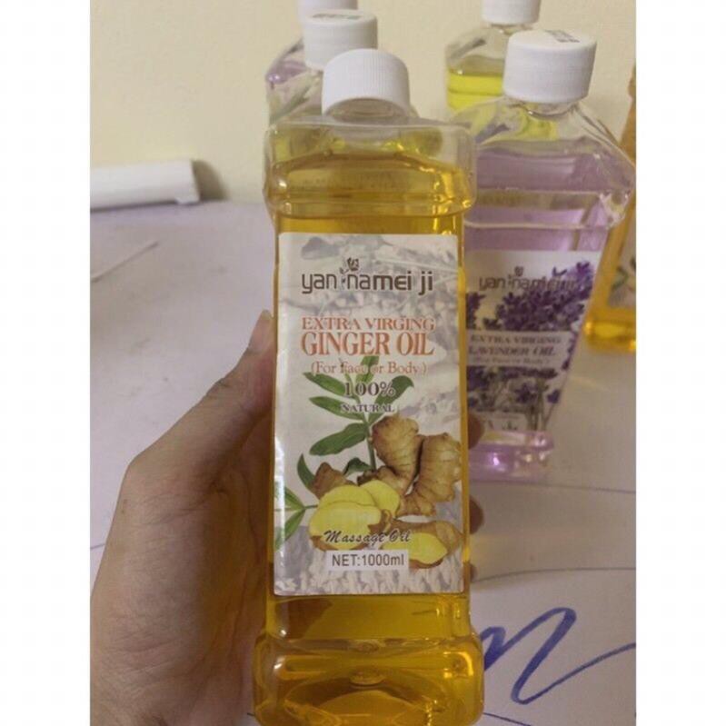 Dầu massage body gừng, dầu massage hoa hồng, hoa cúc, hoa lavender massage toàn thân chai 550ml