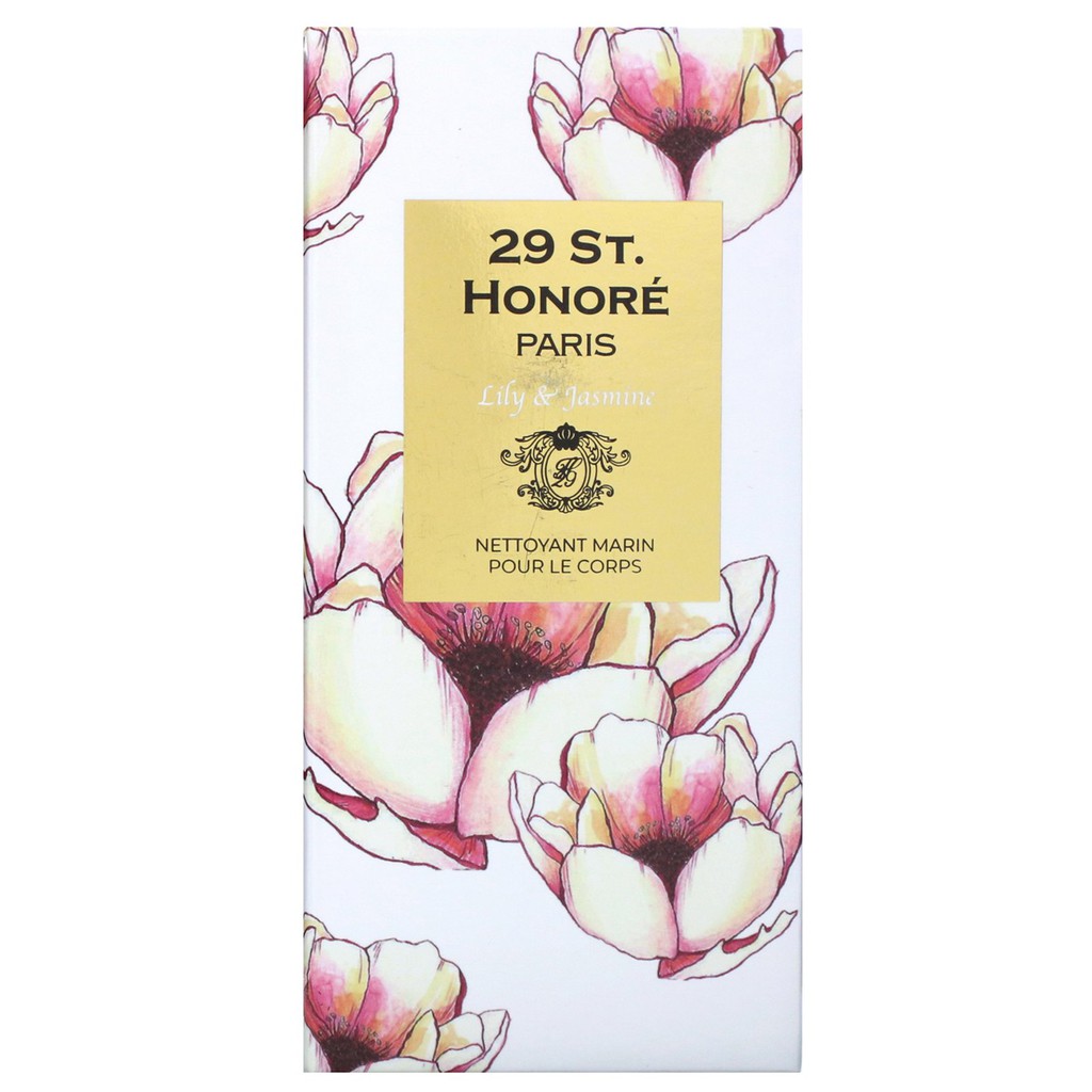 Sữa tắm nước hoa Pháp ngọt ngào 29 ST. HONORE PARIS NETTOYANT MARIN POUR LE CORPS 300g (Mùi hoa nhài và hoa ly)