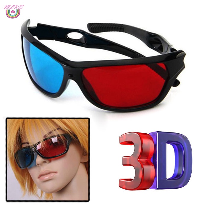 Mắt kính xem phim Plasma 3D màu đỏ/xanh dương