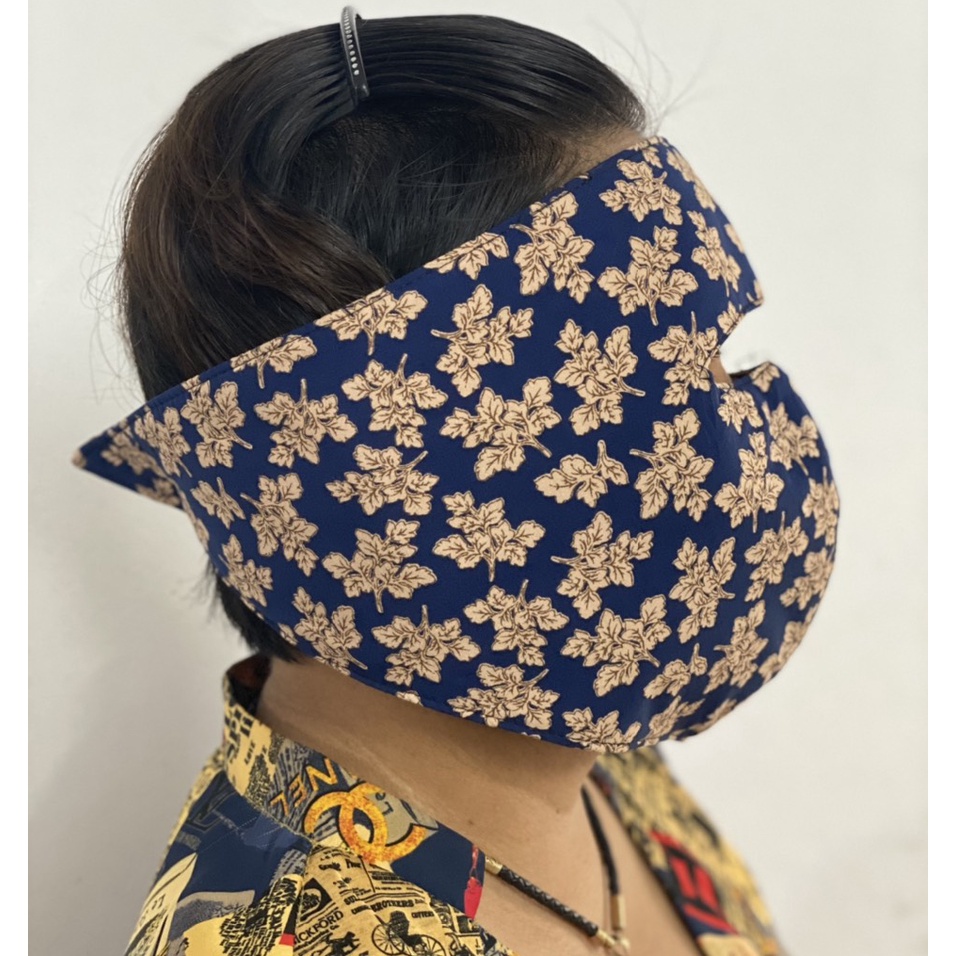 Khẩu trang ninja che kín mặt chống nắng hiệu quả chất cotton 3 lớp thoáng mát