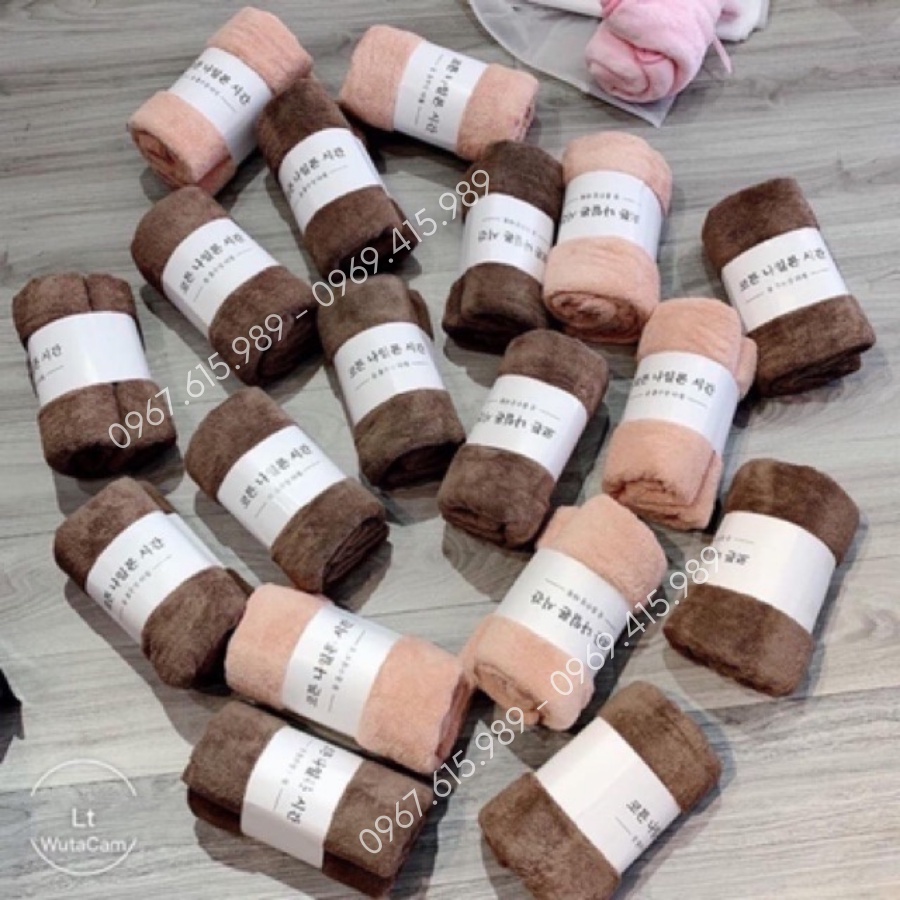 Khăn tắm lông cừu Hàn Quốc siêu mềm min, thấm hút nước tốt, kt 70x140cm quấn quanh người