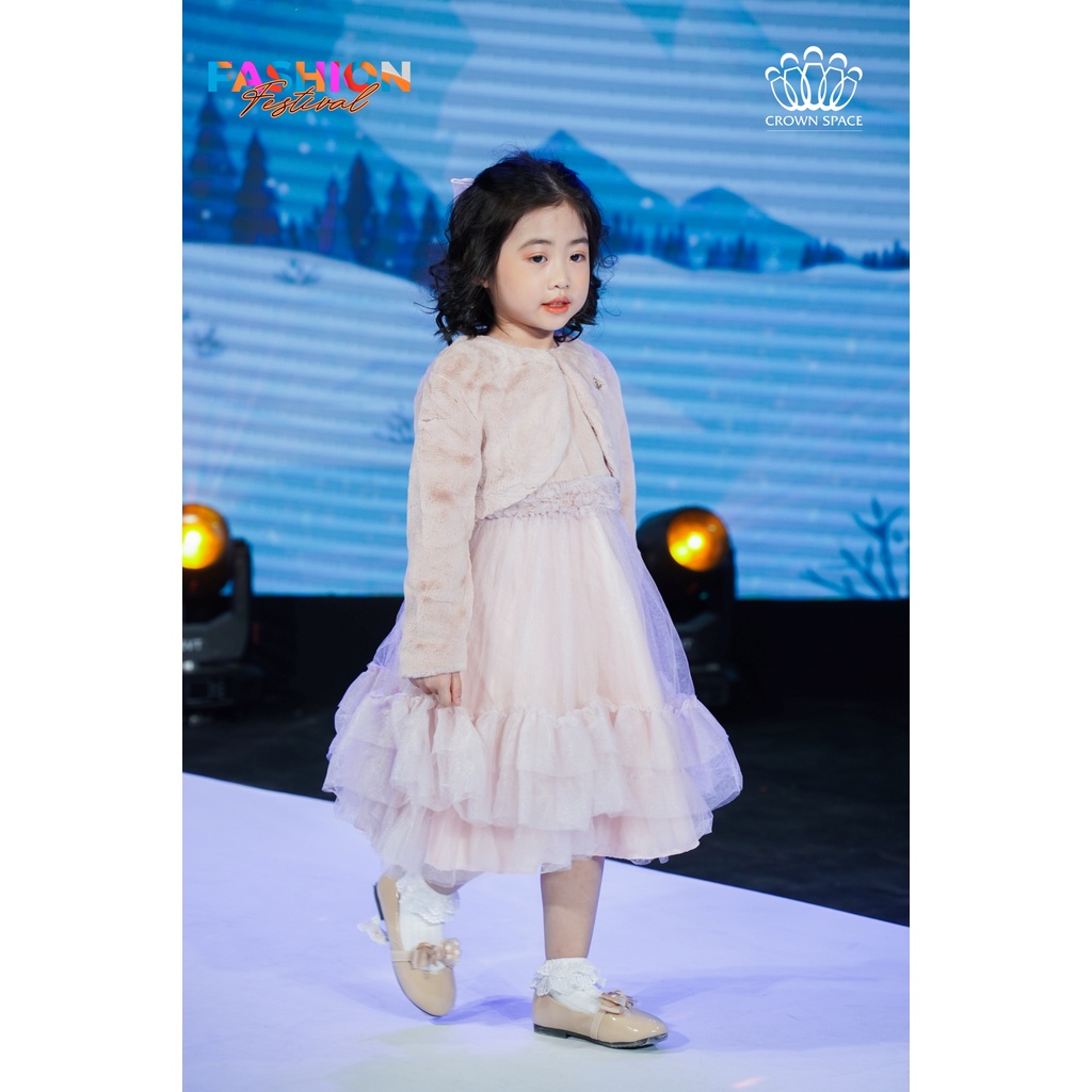 Váy Công Chúa Dành Cho Bé Gái Phiên Bản Limited Crown Kids CKGL6811906 Size 9 - 19Kg