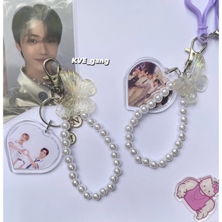 Keyring, móc khoá handmade kèm khung ảnh dùng để trang trí binder, balo, case,…