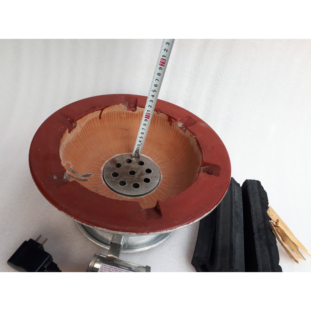 Combo 1 bếp nướng than hoa 34 kèm 2kg than sạch không khói