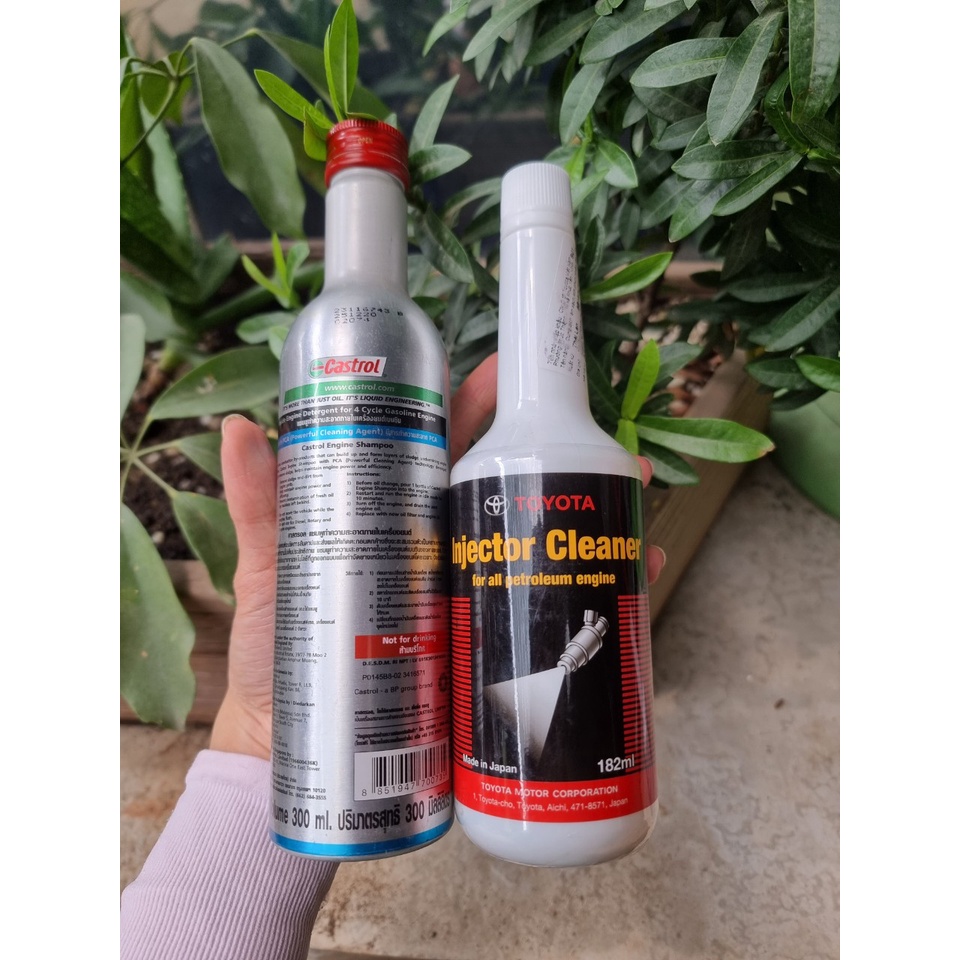 Combo 2 chai súc rửa động cơ xăng và làm sạch kim phun injector cleaner chính hãng
