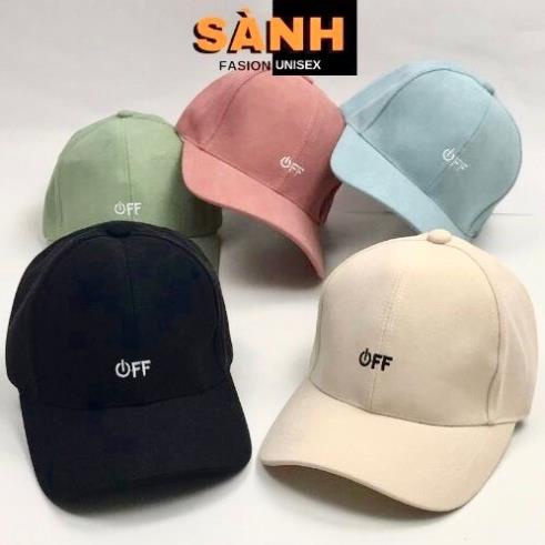 Mũ lưỡi trai thêu hình chữ OFF Nón kết chất nỉ nhung cao cấp thời trang form unisex nam nữ K26 Đẹp