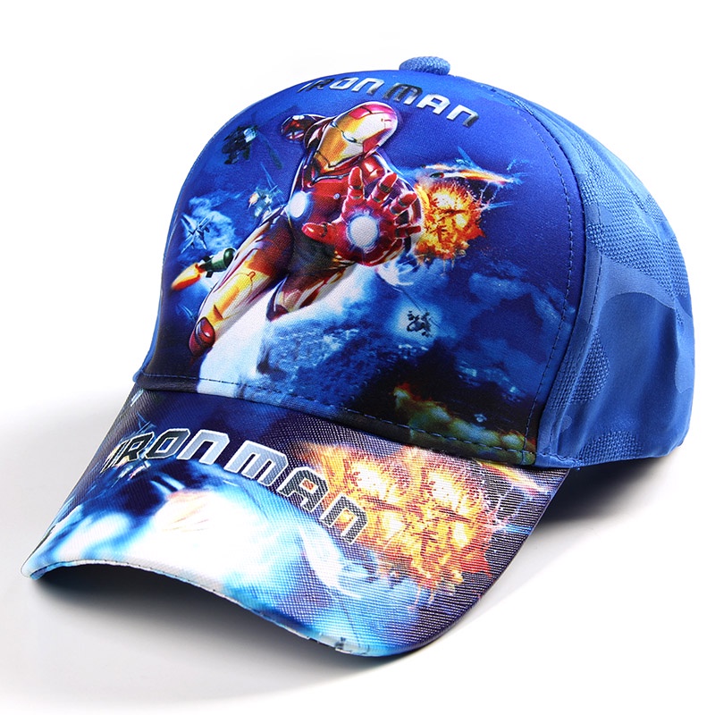 Mũ lưỡi trai họa tiết hoạt hình Ultraman Spiderman Superman 3D cho bé trai