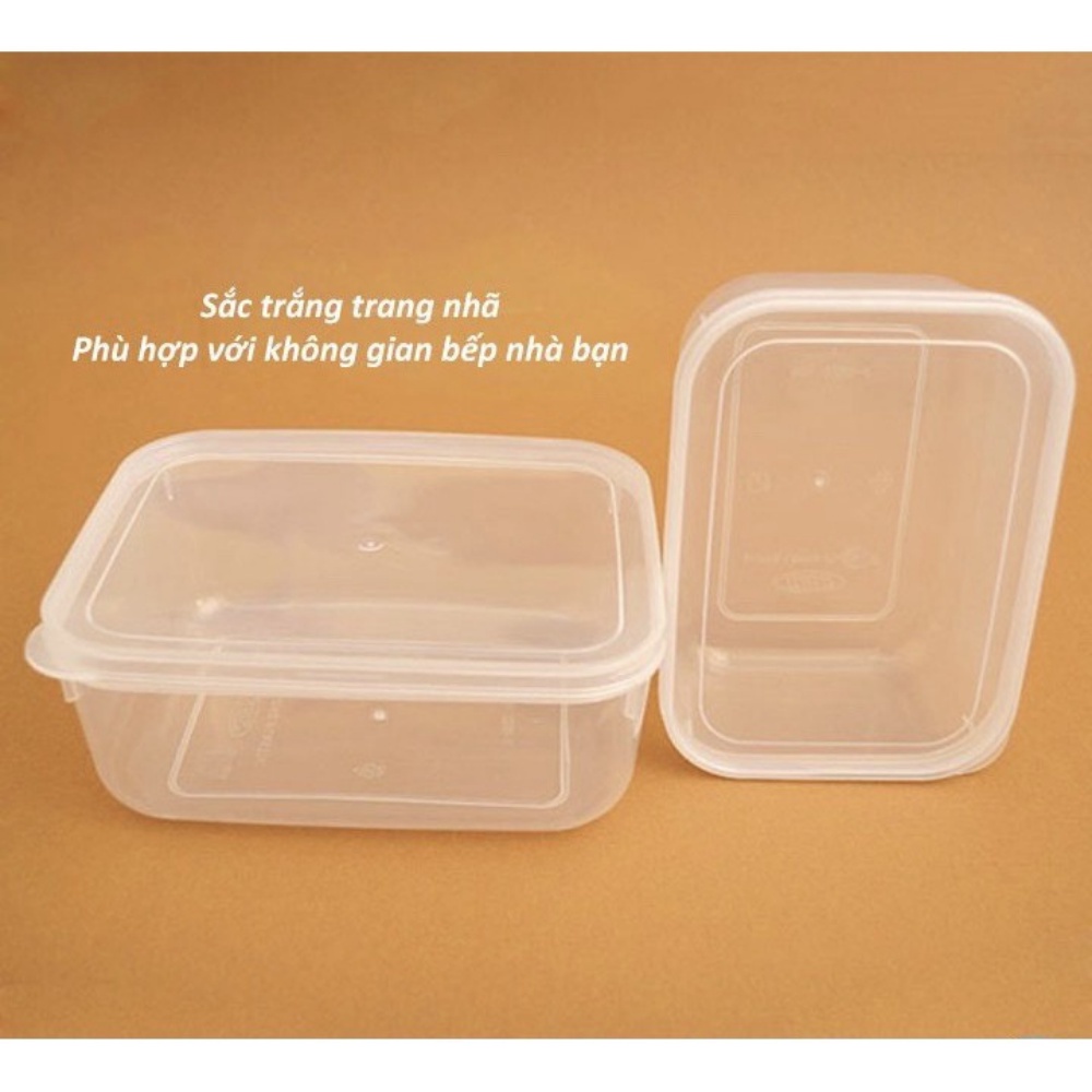 Bộ 5 hộp lạnh bầu đựng thức ăn Việt Nhật -Hộp trữ đồ đông đồ ăn dặm cho bé (MS:6685) an toàn tiện lợi