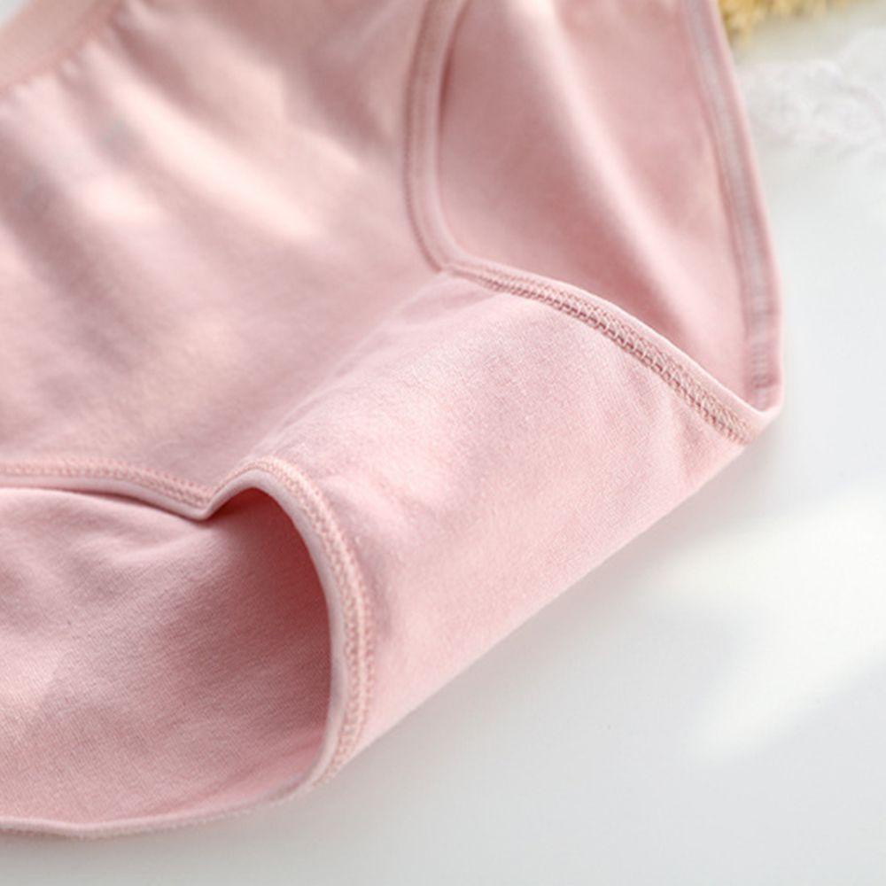 OCEANMAP Quần Lót Thoáng Khí Thoải Mái Màu Trơn Họa Tiết Quả Đào Dành Cho Nữ