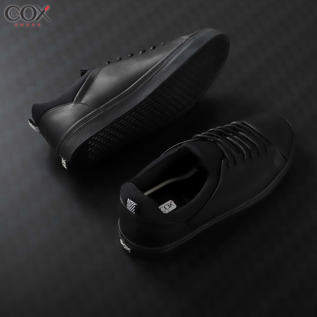 Giày Sneaker Da Nam DINCOX COX43 Cổ Điển Phá Cách Black