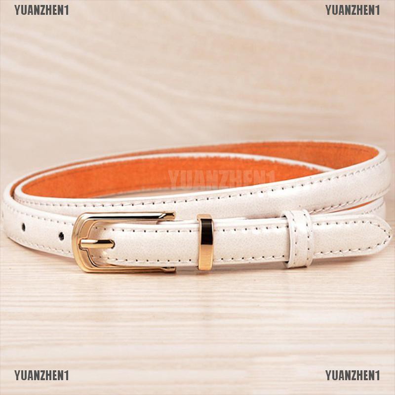 Thắt Lưng Da PU Mỏng Màu Trơn YUANZHEN1 [Yuanzhen] Cho Nữ