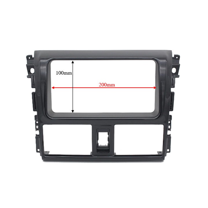 Mặt dưỡng lắp màn hình xe ô tô Toyota Vios 2013-2016