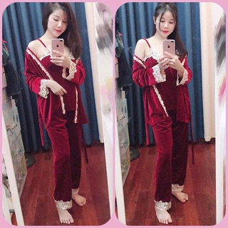 Set ngủ nhung 3 chi tiết