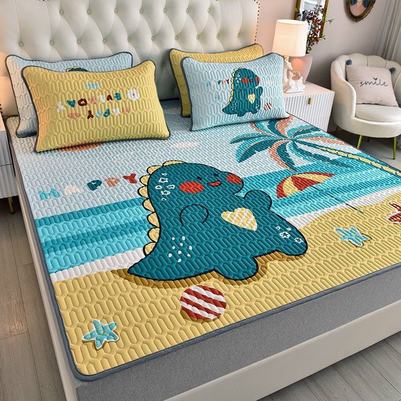 Chiếu điều hoà cao su non 5D Xinh bedding vải lụa Tencel mát vào su non