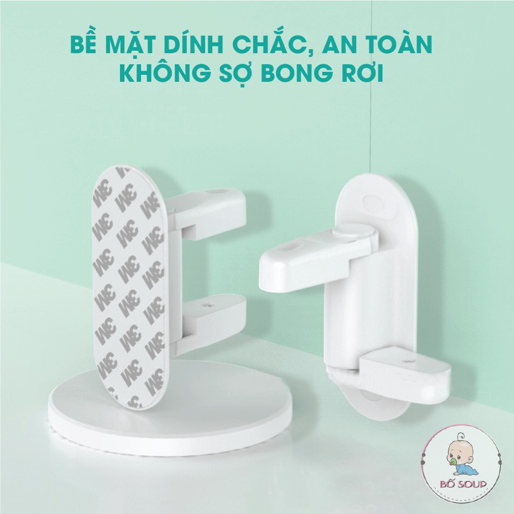 Khóa an toàn cho trẻ em không tự mở cửa được Shop Bố Soup