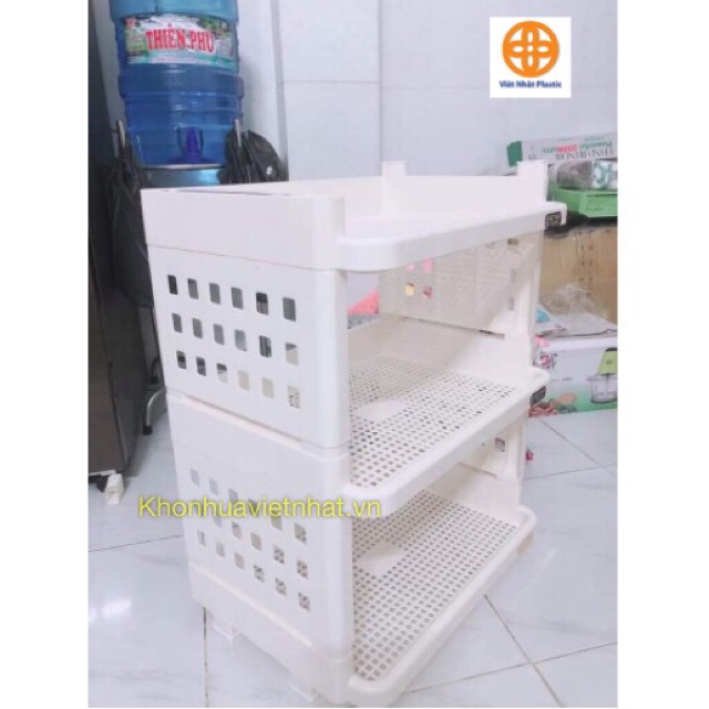 Kệ nhựa 3 tầng Việt Nhật đa năng chắc chắn