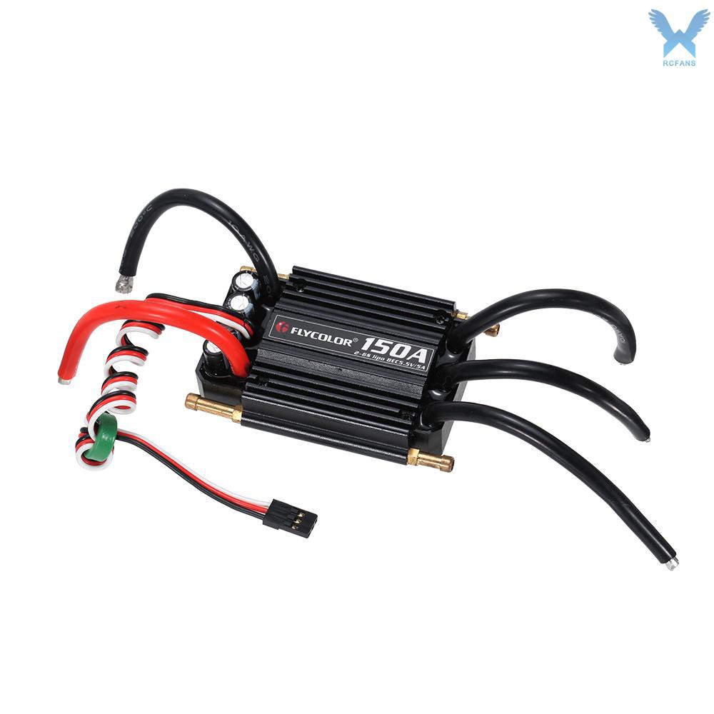 Bộ Điều Khiển Tốc Độ Không Chổi Than 150A ESC 5.5V/5A BEC Cho Tàu Thuyền Điều Khiển Từ Xa