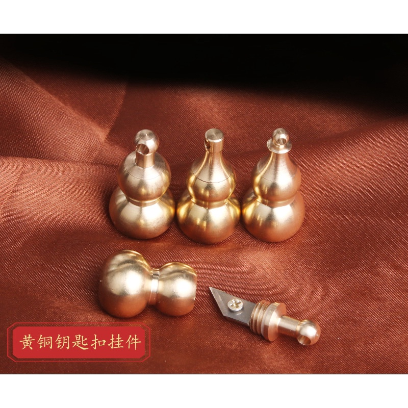 Móc khóa đồng thau tượng hình quả bầu kiêm rọc giấy đề cực đẹp may mắn độc đáo lạ phong cách bền bỉ đẹp.5H