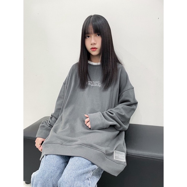 Áo Sweater 2 cổ Xám (Nỉ bông) | BigBuy360 - bigbuy360.vn
