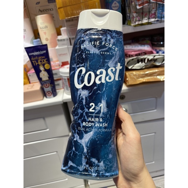 Sữa tắm gội Coast Hair &amp; Body Wash Classic Pacific Force Scent 532 ml