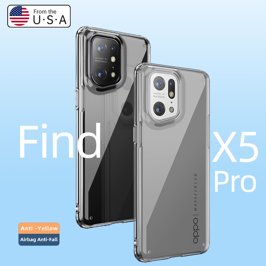 Ốp Điện Thoại Trong Suốt Chống Sốc Bảo Vệ Máy Ảnh Cho OPPO Find X5 PRO