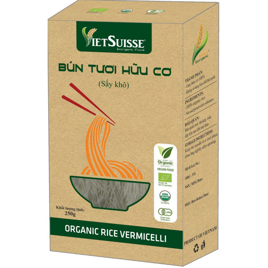 Bún tươi hữu cơ sấy khô - VietSuisse - HCMShop