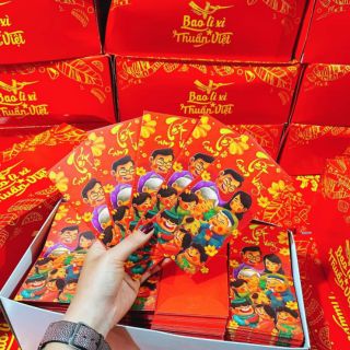 Siêu Đẹp Set 100 Bao Lì Xì 2021 Bộ Tết Sum Vầy - Giao Đủ Mẫu - Tặng Bao Kính - hàng loại 1 - được chọn mẫu