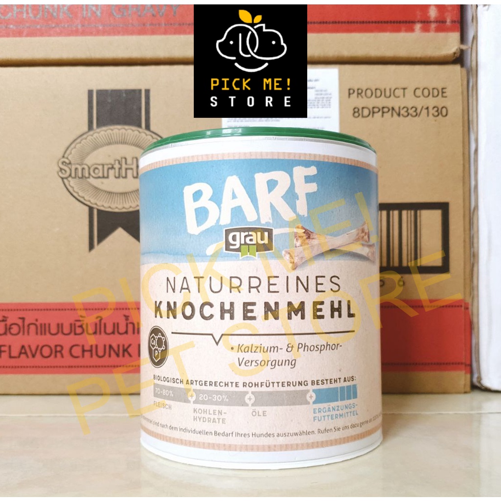 Bột GRAU BARF - Bột Canxi Nguyên Chất Từ Xương Bò Hỗ Trợ Xương Khớp Cho Chó Mèo