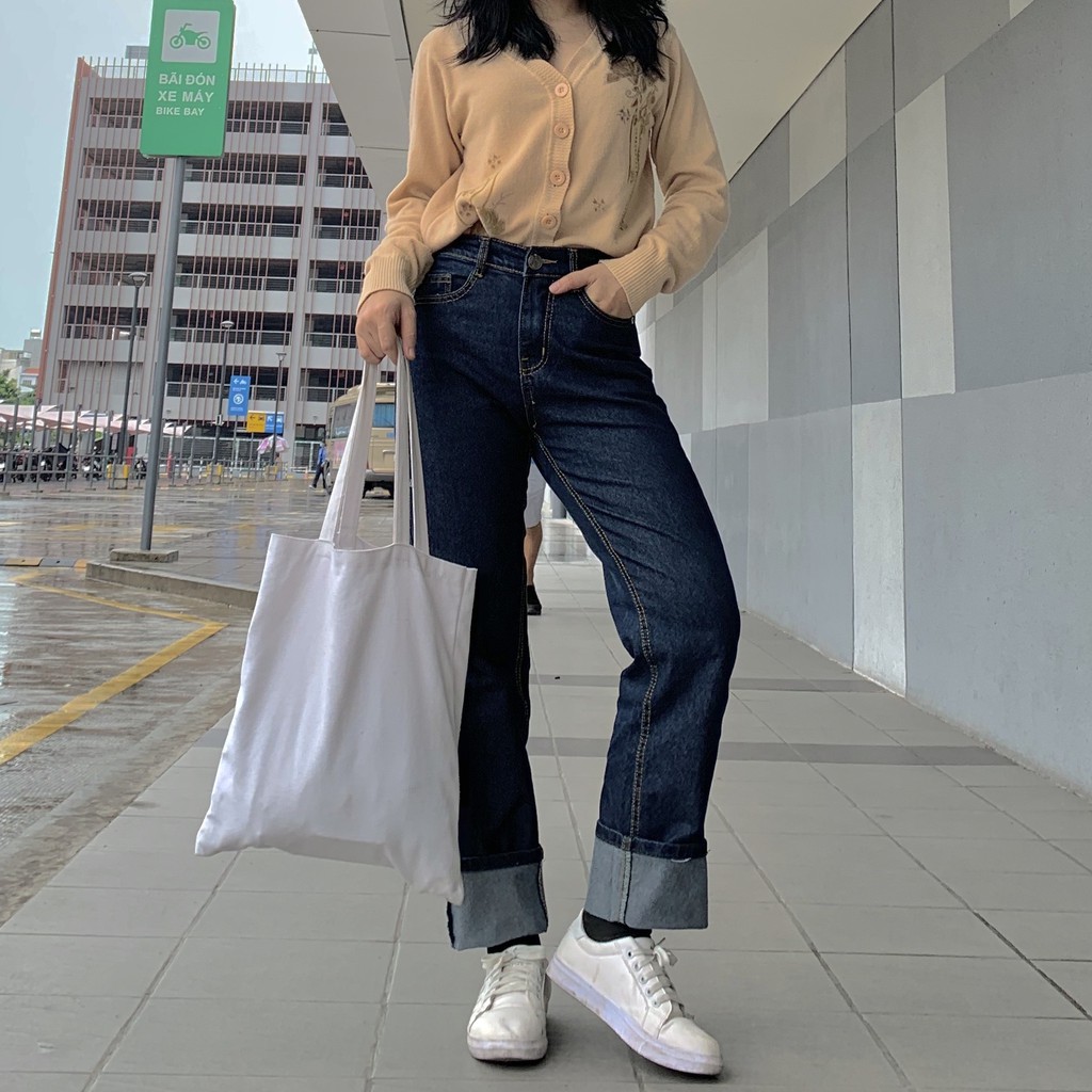 QUẦN JEAN UNISEX, CÓ ĐỘ GIÃN, ỐNG SUÔNG. CÚC TIN SHOP