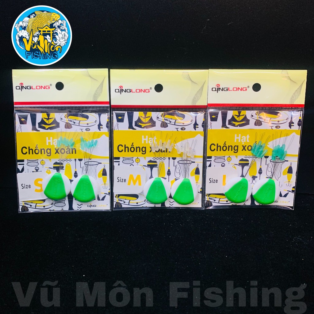 Chụp mani câu đài Silicon | Hạt chống xoắn QL- Vũ Môn Fishing