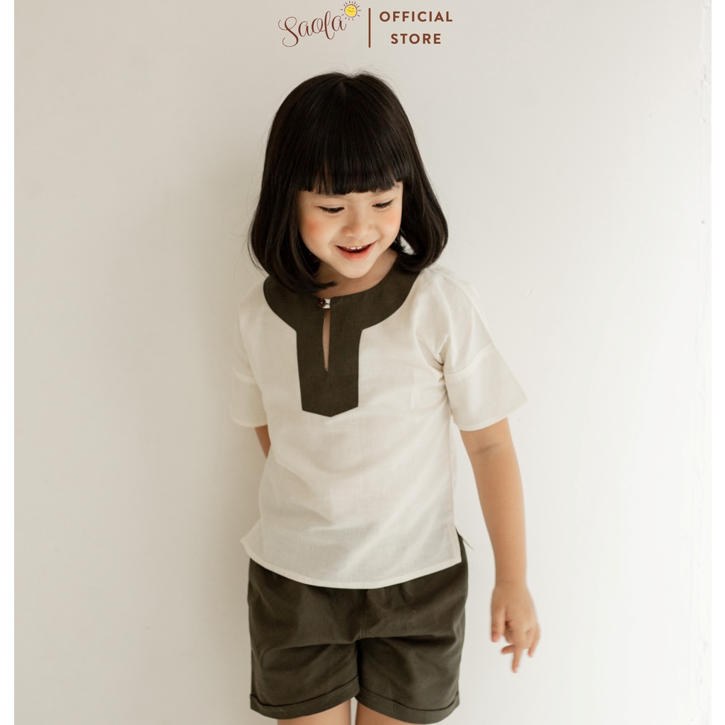 Bộ Quần Áo Bé Trai Chất Linen Mềm Mịn Thoáng Mát - BARON SET - SEL001 - SAOLA KIDS CLOTHING