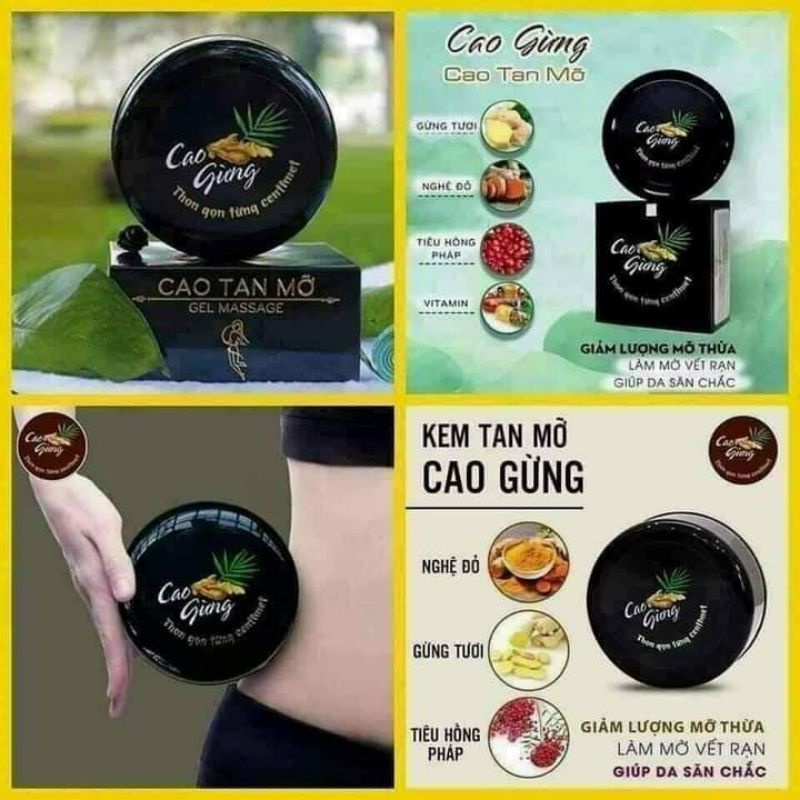 [Chính hãng] Cao gừng tan mỡ bụng Cát Tường chính hãng