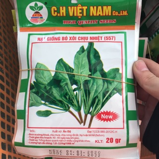 HẠT CẢI BÓ XÔI CHỊU NHIỆT GÓI 20gr