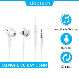 Tai nghe nhét tai có dây SIDOTECH P5 siêu bass cách âm có mic chống ồn chuyên nghe nhạc chơi gaming esport jack 3.5mm