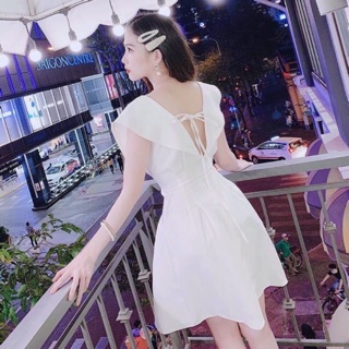 Đầm xếp li eo 2 màu (kèm hình thật)