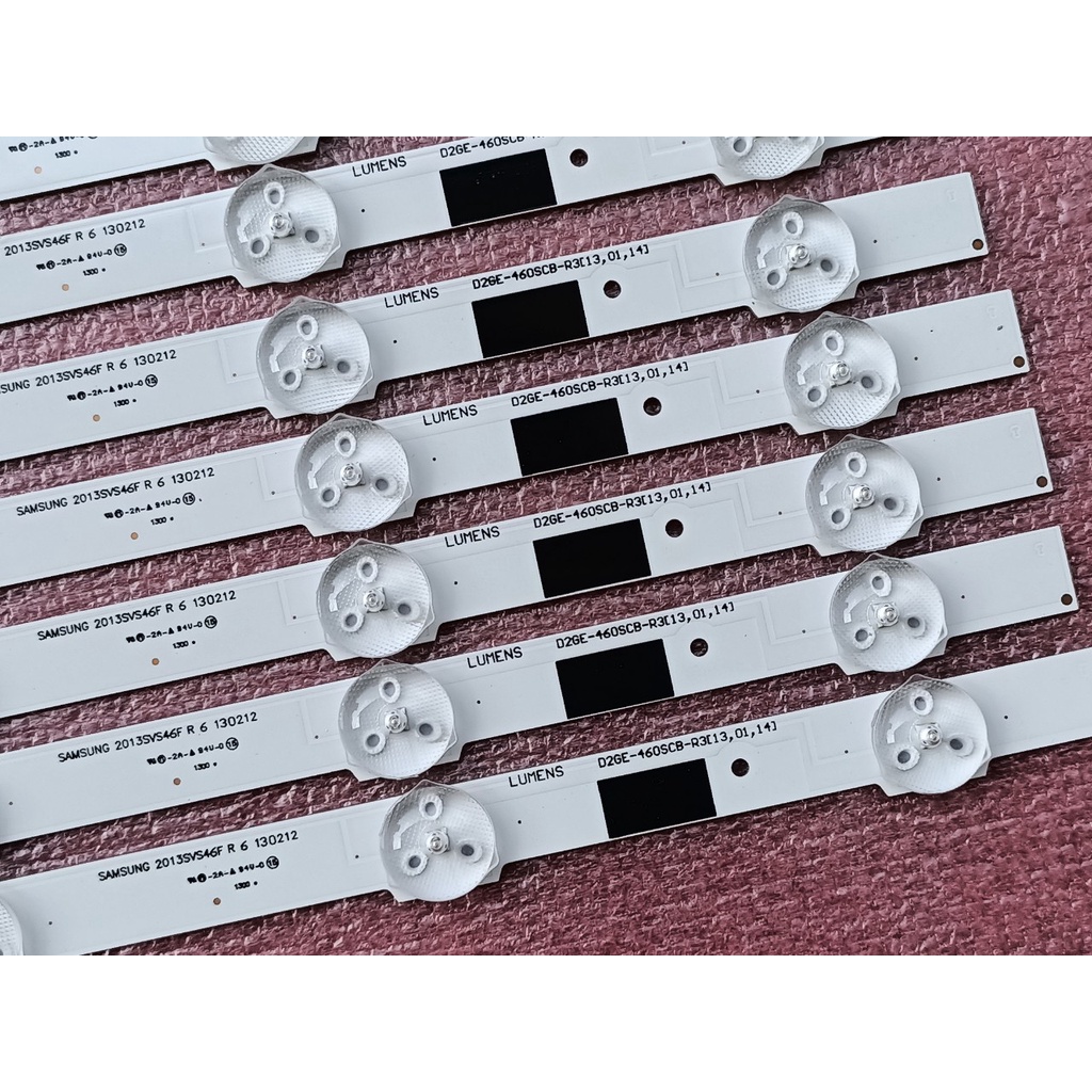 THANH ĐÈN LED TIVI SAMSUNG 46F5000 46F5501 46F5500 HÀNG MỚI 100%, LƯNG ĐỒNG, BỘ 8 THANH, MỖI THANH 15 BÓNG 3V