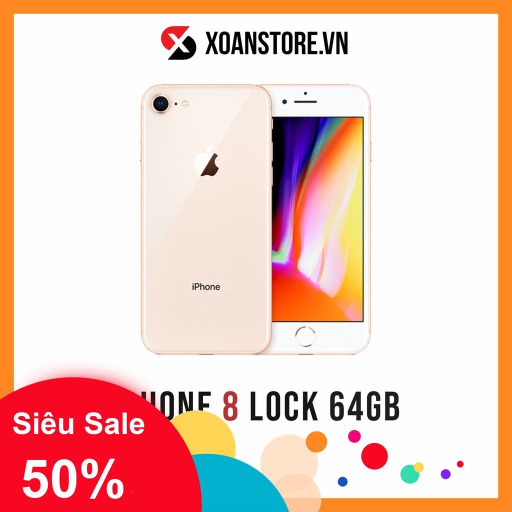 ĐIỆN THOẠI IPHONE 8 LOCK 64GB mới 99% bảo hành 12 tháng LỖI LÀ ĐỔI tại Xoăn Store