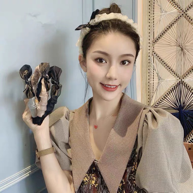 Bờm tóc tiểu thư lưới voan nhỏ Tata