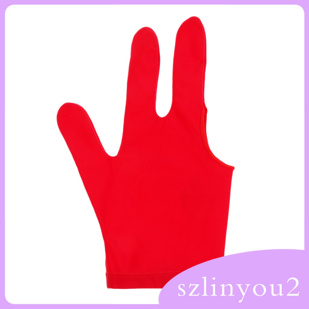 Găng Tay Trái / Phải Chơi Bida Ba Ngón Màu Xanh Dương